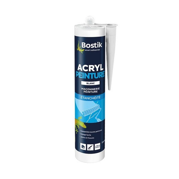 BOSTIK PRO - Mastic Acryl peinture cartouche 310 ml