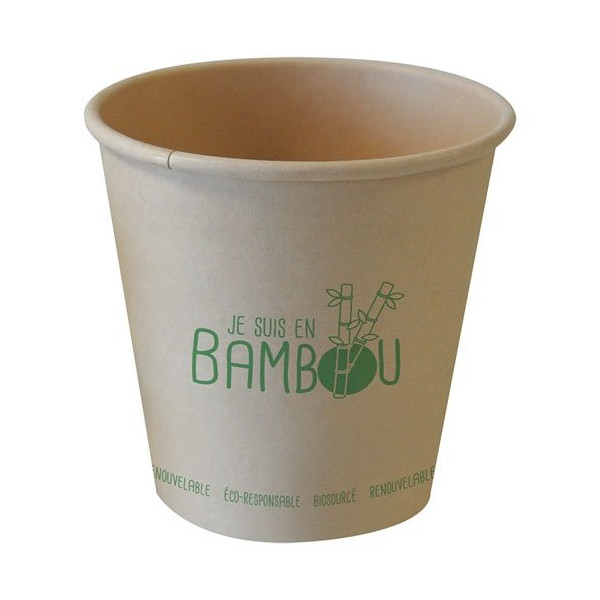 SPHERE - Gobelet en bambou 25 CL - Lot de 50