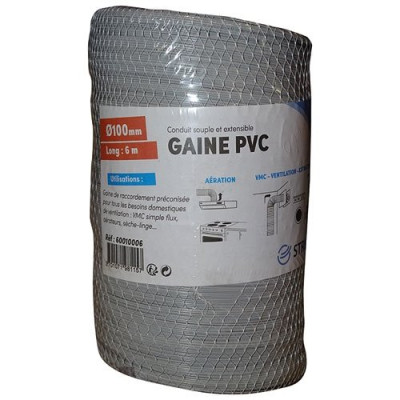 GAINE SOUPLE PVC 6M FILET D.100MM (Vendu par 1)