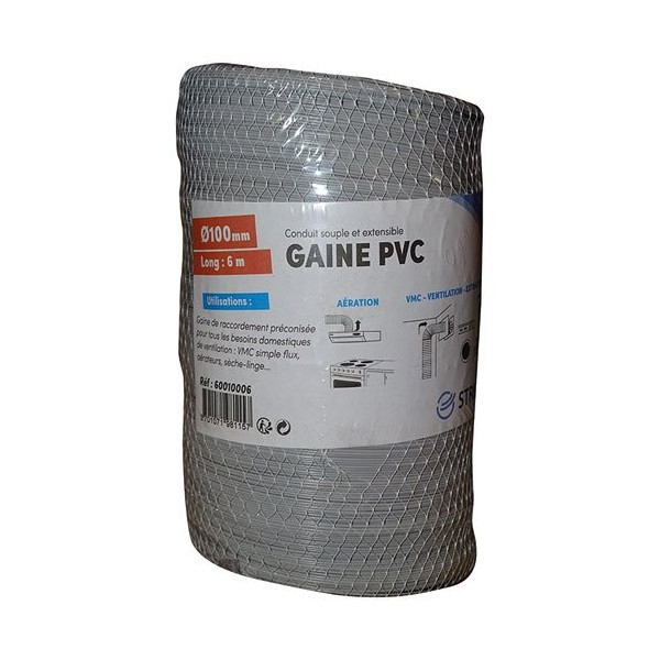 STRULIK - Gaine souple pvc filet d.100mm 6ml