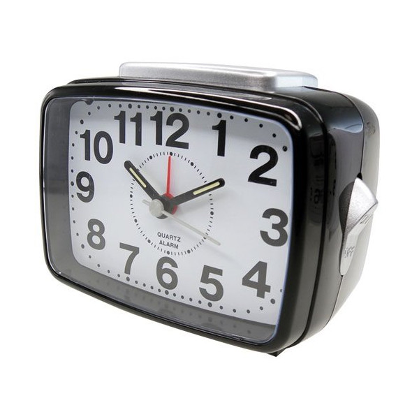 KATIME - Réveil à quartz silencieux lumière + bip crescendo