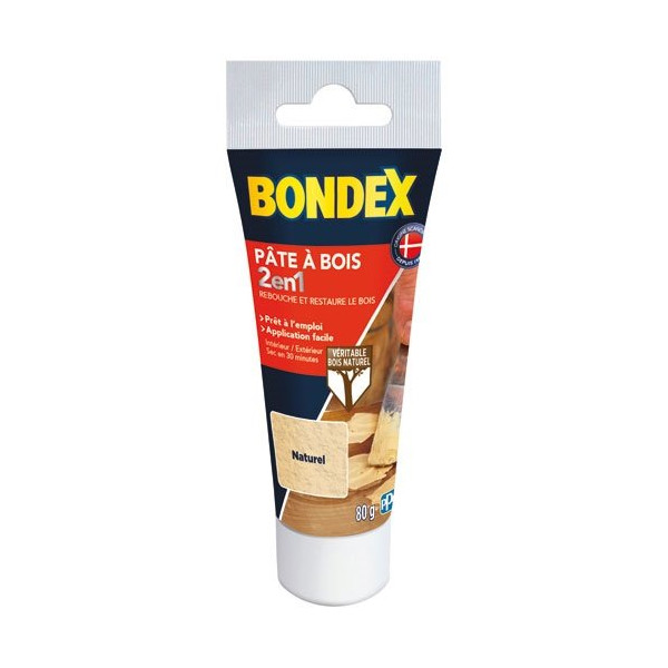 BONDEX - Pâte à bois naturel 250gr