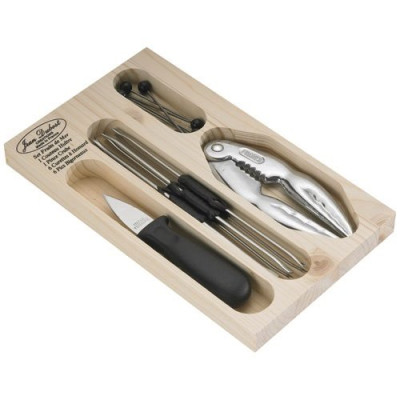 COFFRET USTENSILES FRUITS DE MER INOX