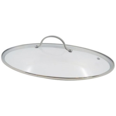 COUVERCLE OVALE VERRE POELE POISSON