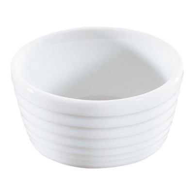RAMEQUIN 9CM PORCELAINE BLANC (Vendu par 24)