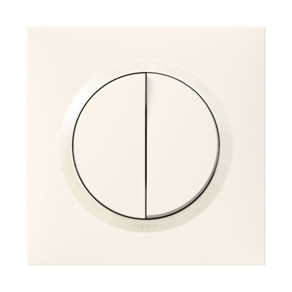 LEGRAND - Double VV 10A blanc complet dooxie