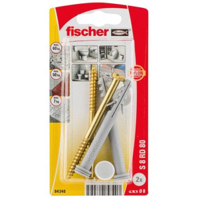 FIXATIONS WC BIDETS AU SOL S 8 RD BL/2