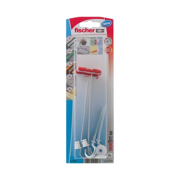 FISCHER - Cheville à bascule nylon duotec crochet rond  blister de 2