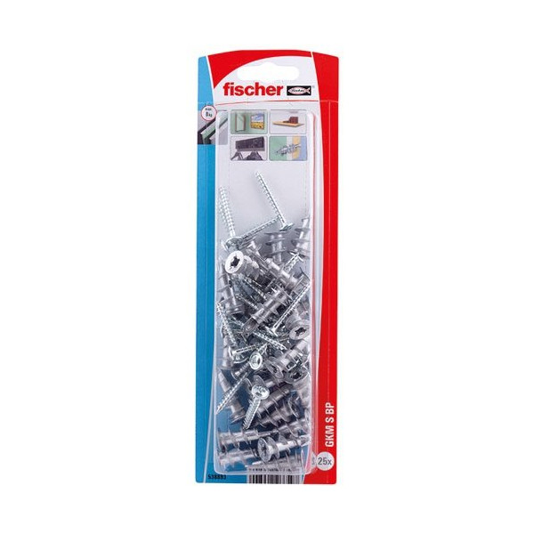 FISCHER - Cheville autopercée metal gkm bp sr blister de 25