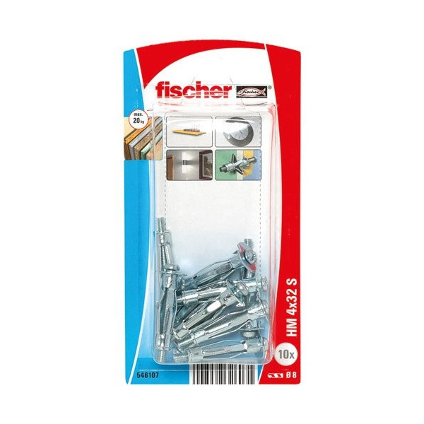 FISCHER - Chev. corps creux hm4x32s blister de 4