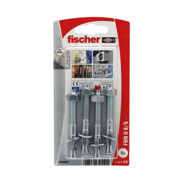 FISCHER - Goujons fbn ii 8/5-4k blister de 10