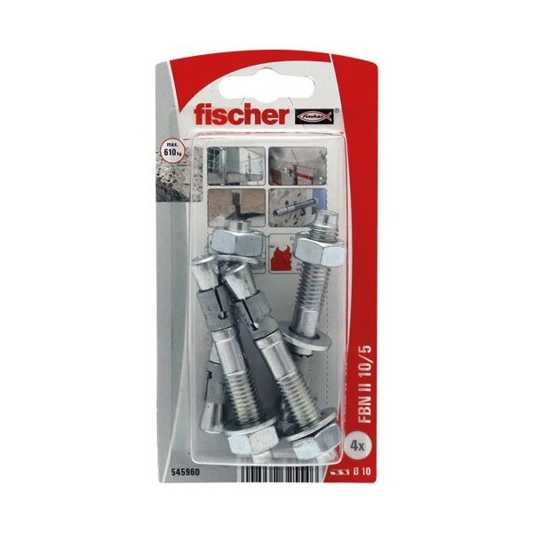 FISCHER - Goujons fbn ii 10/5-4k blister de 10