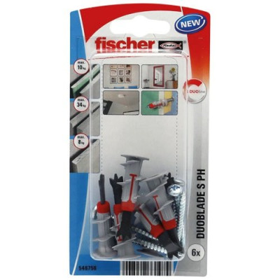 CHEVILLE DUOBLADE VIS TETE RONDE BL/6