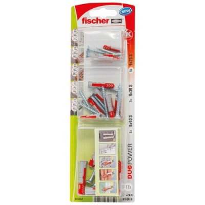 CHEVILLE VIS DUOP. 5X25/6X30/8X40 ASS