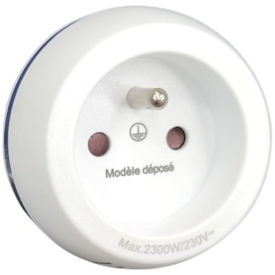 Adaptateur 2p+t France-Italie 230V 2300W