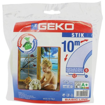 Joint Mousse Adhésive Calfeutrage Profil I 2x5 Blanc Sachet Accrochable