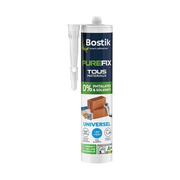 BOSTIK - Mastic fixation Purefix Universel - blanc - 290 mL