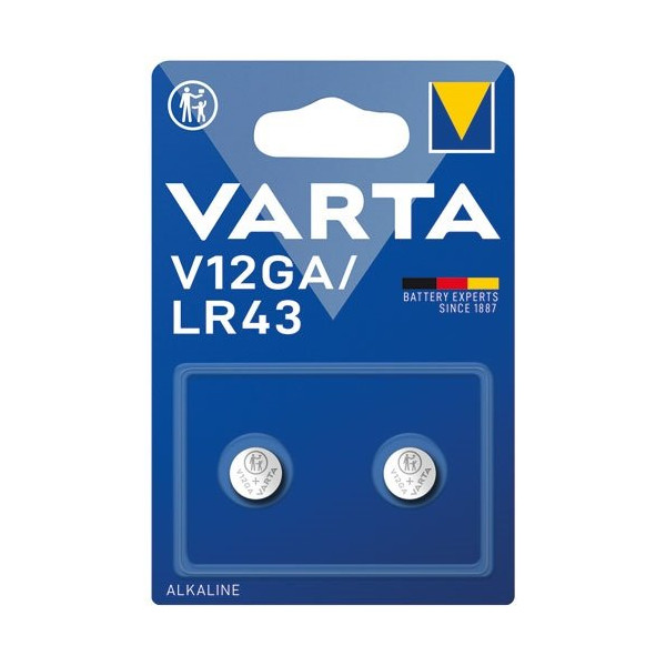 VARTA - Pile electronique V12GA LR43 x2