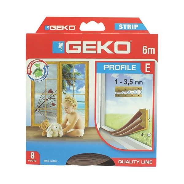 GEKO - Joint adhésif E 9mmx6m marron