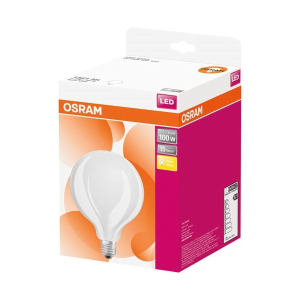 OSRAM - Led globe 125mm dépolie 10w100 e27 ch