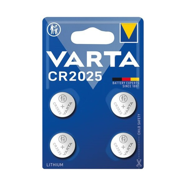VARTA - Pile lithium electronique cr2025 x 4