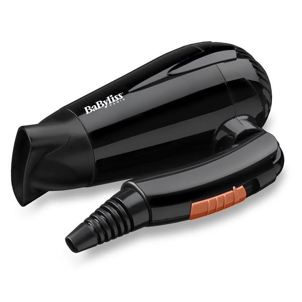 BABYLISS - Sèche-cheveux de voyage Noir - Travel Dry 2000 - 5344E