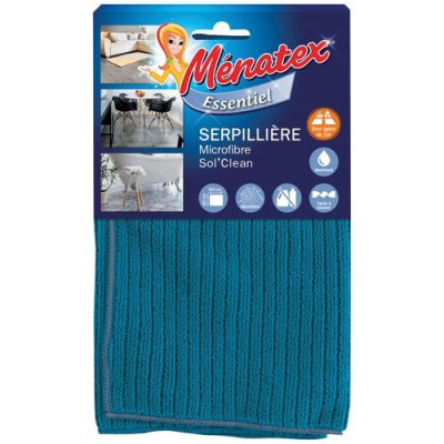 SERPILLIERE MICROFIBRE SOL CLEAN 45X50 (Vendu par 1)