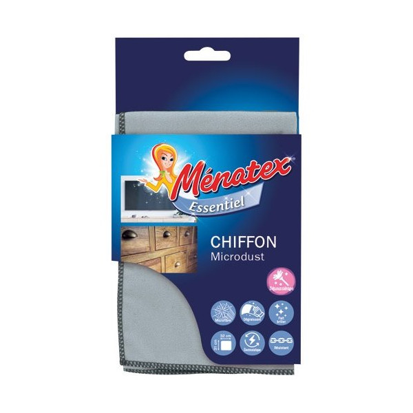 MENATEX - Chiffon microdust à sec 31x32cm spécial écrans