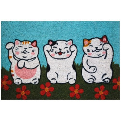 TAPIS COCO BLANCHI CHATS 40X60CM