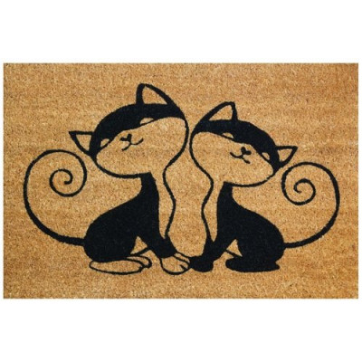 TAPIS COCO NATUREL CHATS 40X60CM