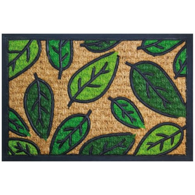 TAPIS CUBA RECTANGULAI FEUILLE 40X60CM