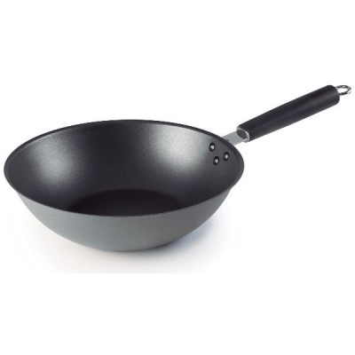 POELE WOK 28CM ACIER REVETU
