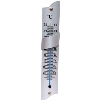 THERMOMETRE ALU OBLIQUE 22CM (Vendu par 1)