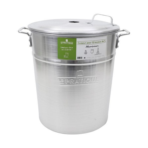 LE PRATIQUE - Stérilisateur aluminium 40 litres 12 bocaux le pratique