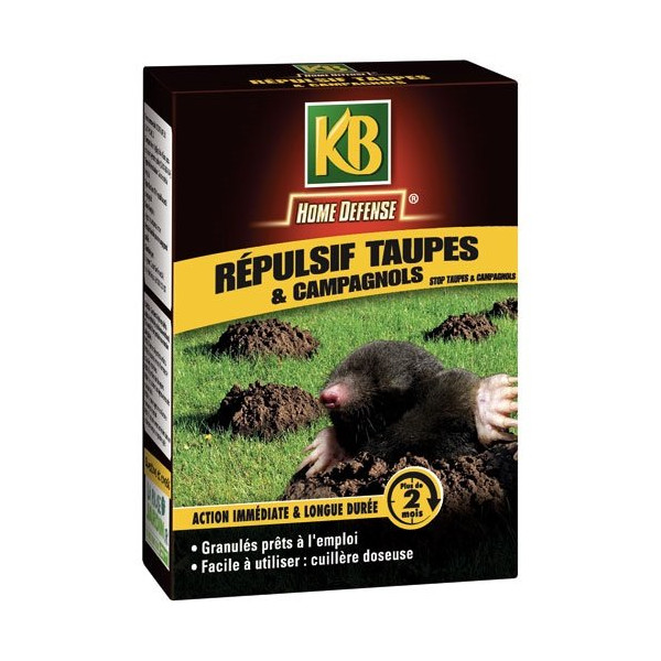 KB HOME DEFENSE - Anti taupes/campagnols granulés PAE 150g