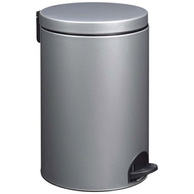 POUBELLE SANIA 20L GRIS METAL