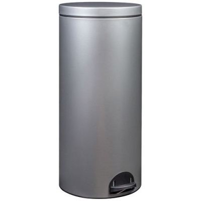 POUBELLE SANIA 30L GRIS METAL