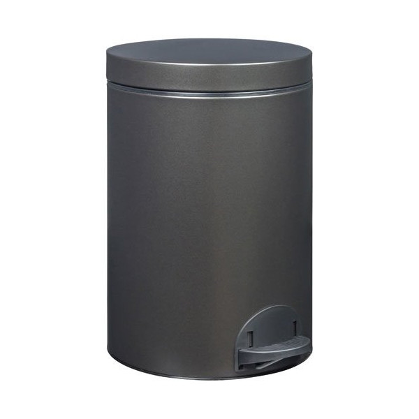 ROSSIGNOL - Poubelle à pédale 14 L Noir Basalte - Élora