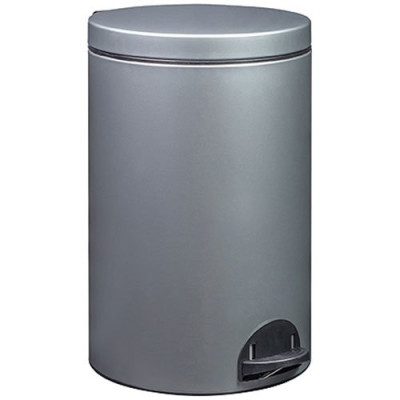 POUBELLE ELORA 20L GRIS METAL