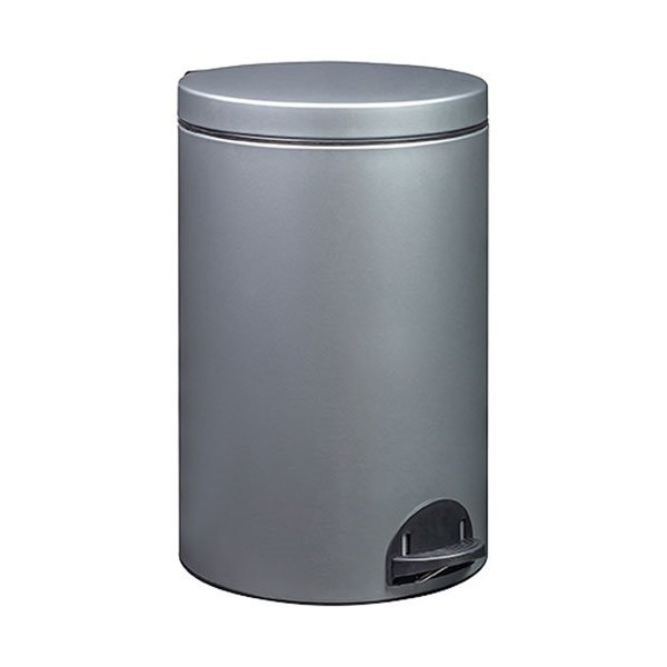 ROSSIGNOL - Poubelle à pédale 20 L Gris Métal - Élora