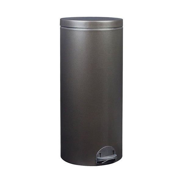 ROSSIGNOL - Poubelle à pédale 30 L Noir Basalte - Élora