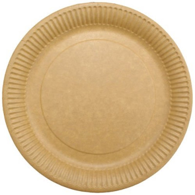 ASSIETTE CARTON KRAFT 18CM X50 (Vendu par 1)