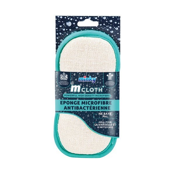 MINKY  - Eponge microfibre antibactérienne