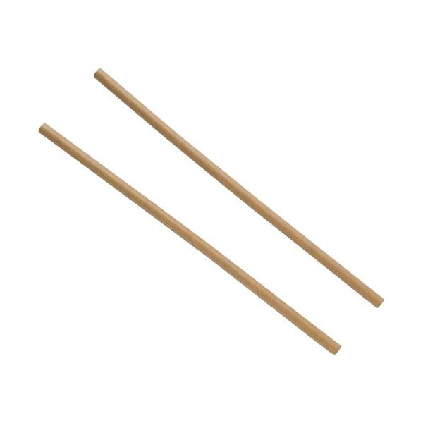 J&F - Lot de 25 pailles en carton Kraft