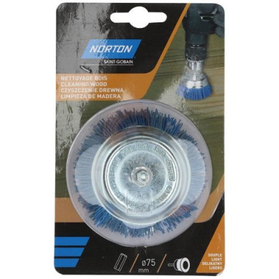 BROSSE PERCEUSE COUPE NYLON BLEU 75