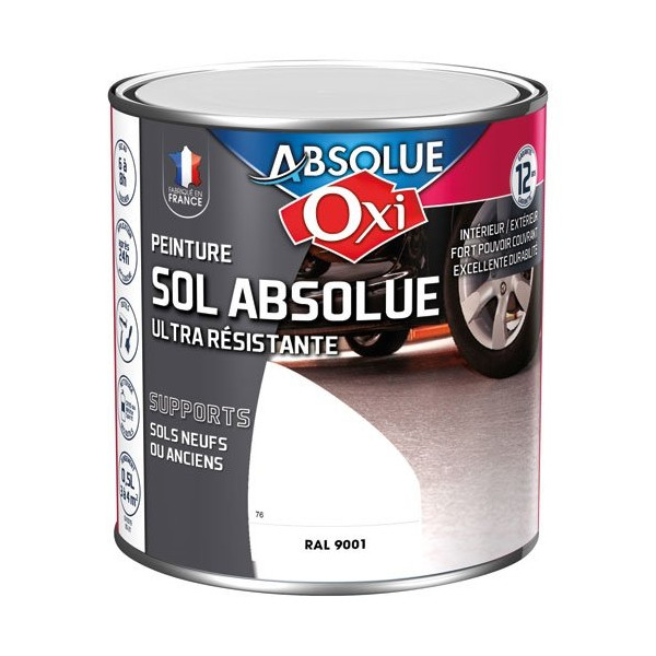 OXI - Sol absolue 0.5l blanc crème RAL 9001