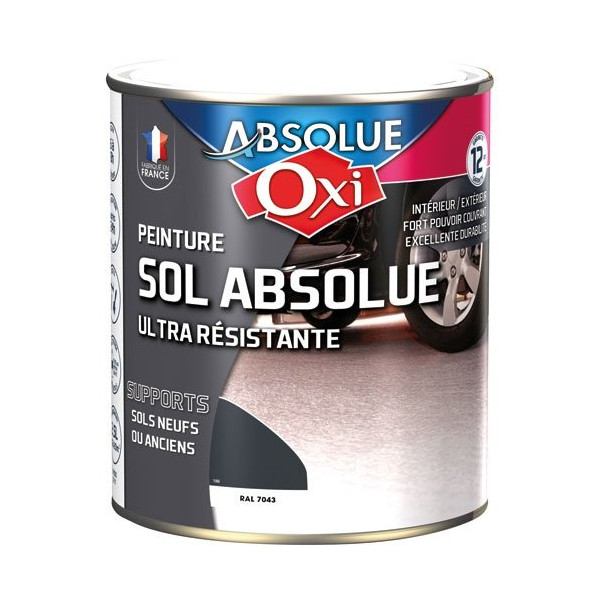 OXI - Sol absolue 2.5l gris carbone RAL7043