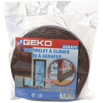 Bourrelet à Clouer ou Agrapher 30mmx6m Marron en Sachet