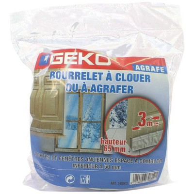 JOINT A CLOUER/AGRAFER 65MMX3M BLC