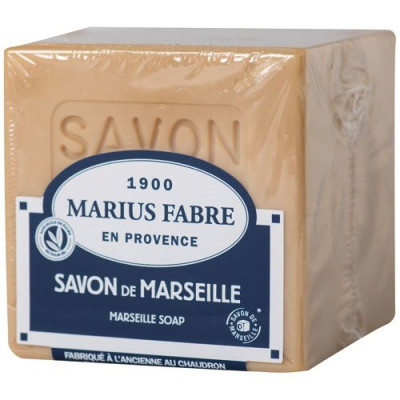 SAVON MARSEILLE BLANC SANS PALME 400G (Vendu par 1)